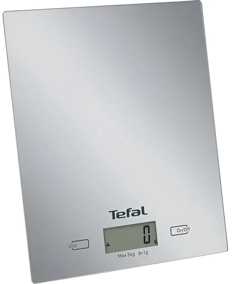 Essential Keukenweegschaal | Balance De Cuisine Kitchen Scale | Digitale keukenweegschaal | BC5306VO | Rectangle Balance de ménage électronique van Tefal in Zilver – productfoto