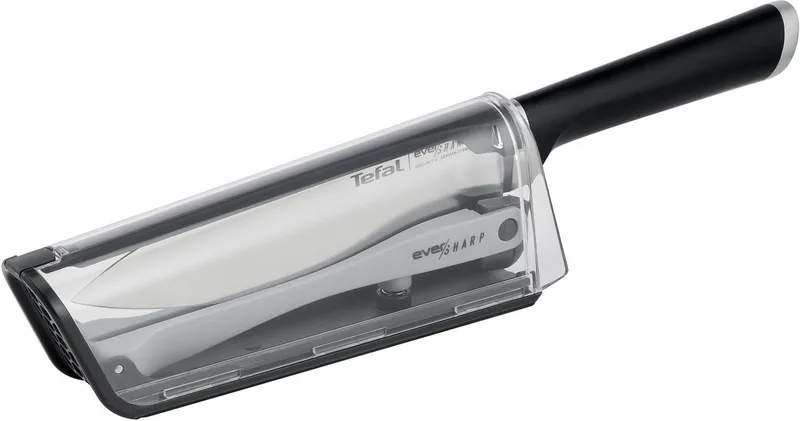 Ever Sharp K2569004 - Koksmes - Zelfslijpend - 20 cm - Ergonomisch Handvat by Tefal in Silver, Black – product photo 2 of 5