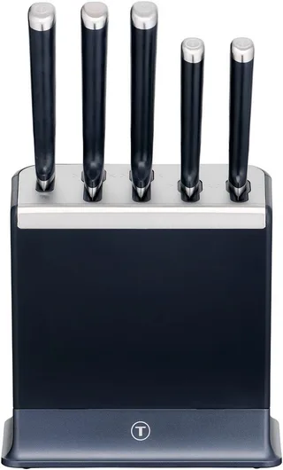 EverSharp K297S644 - Messenset - 5-delig - Messenblok met Geïntegreerde Slijper - Zelfslijpend - RVS by Tefal in Roestvrijstaal – product photo 2 of 5