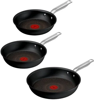 Experience - Pannenset - 20/24/28 cm - Fusion Core - Anti-aanbaklaag - Inductie - Geschikt voor gebruik met metalen spatels by Tefal in Black – product photo 1 of 2