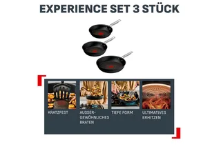 Experience - Pannenset - 20/24/28 cm - Fusion Core - Anti-aanbaklaag - Inductie - Geschikt voor gebruik met metalen spatels by Tefal in Black – product photo 2 of 2