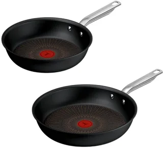 Experience - Pannenset - 24/28 cm - Fusion Core - Anti-aanbaklaag - Inductie - Geschikt voor gebruik met metalen spatels by Tefal in Black – product photo 1 of 3