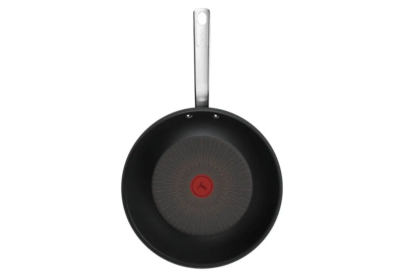 Experience - Wokpan - 28 cm - Fusion Core - Anti-aanbaklaag - Inductie - Geschikt voor gebruik met metalen spatels van Tefal in Zwart – productfoto 2 van 3