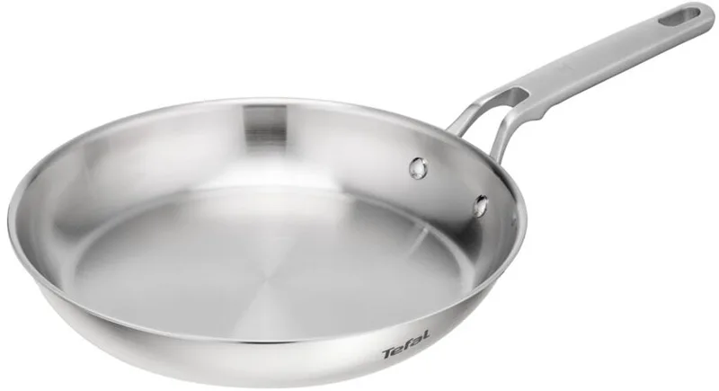 Extreme Uncoated - Koekenpan - 24 cm - Zonder Coating - PFAS-vrij - Inductie de Tefal en Argent, Roestvrij staal – photo produit
