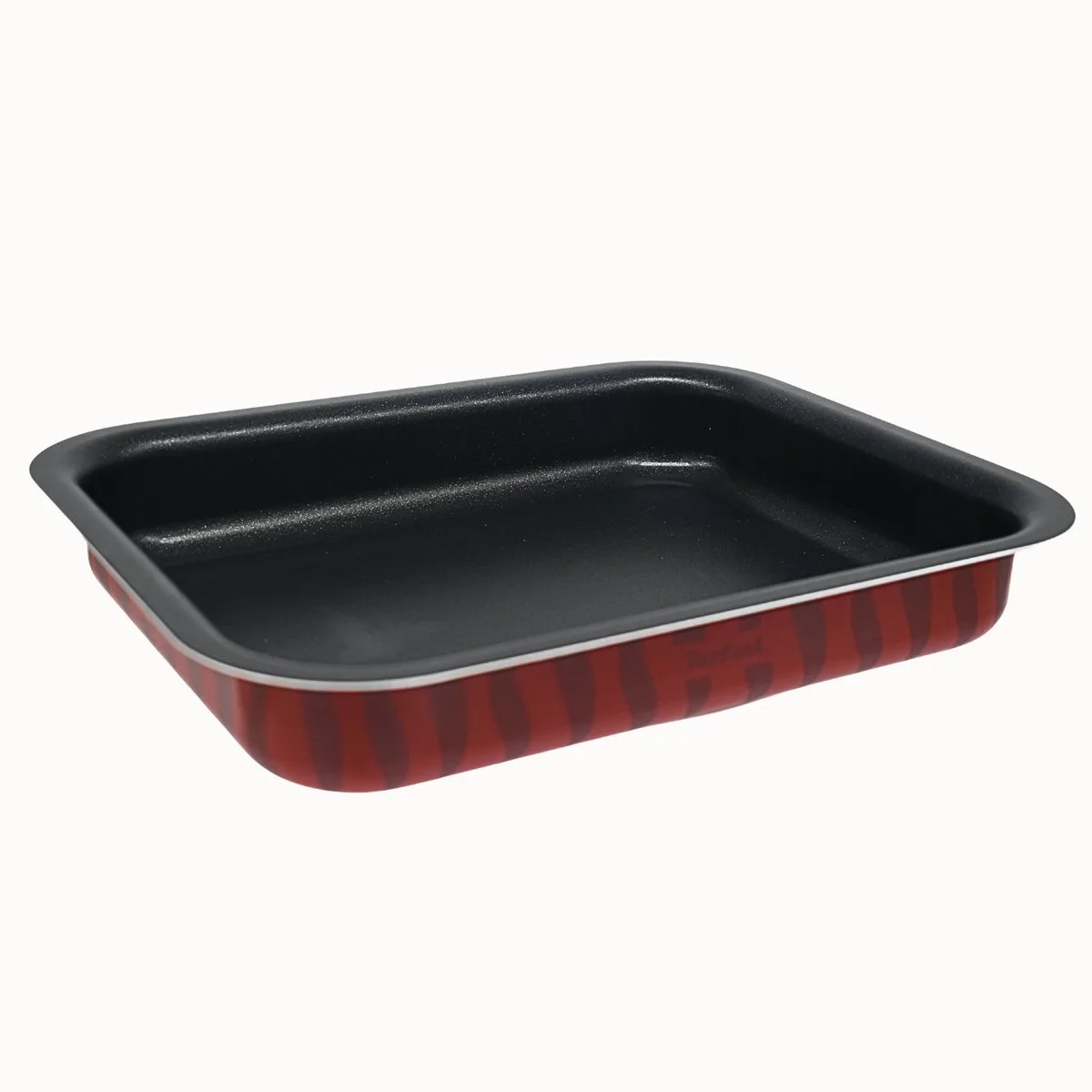 Flame Line Bakvorm Taartvorm 100% gerecycled Aluminium - 25 x 19 cm van Tefal in Rood – productfoto