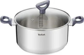G7124414 steelpan 2,5 l Rond Roestvrijstaal by Tefal in Grey – product photo 1 of 5