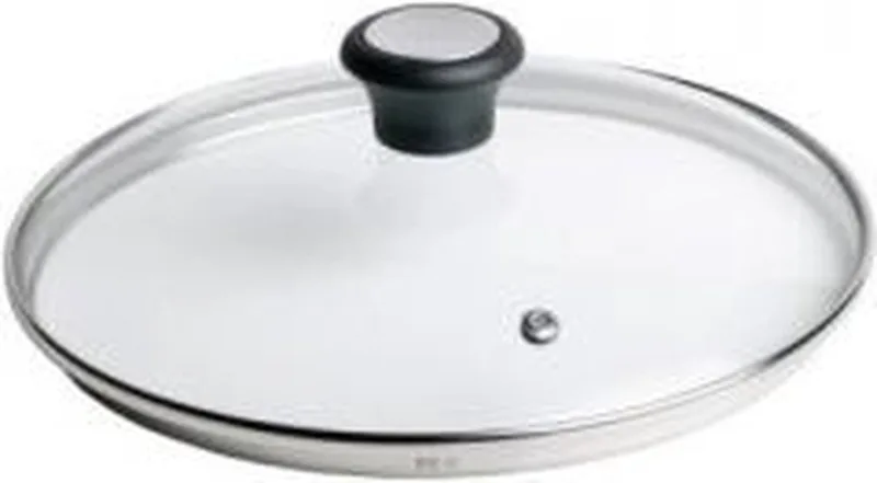 Glazen Deksel - Ø 28 cm - Met Stoomgaatje - Hittebestendig - Geschikt voor Koekenpannen van Tefal in Transparant – productfoto