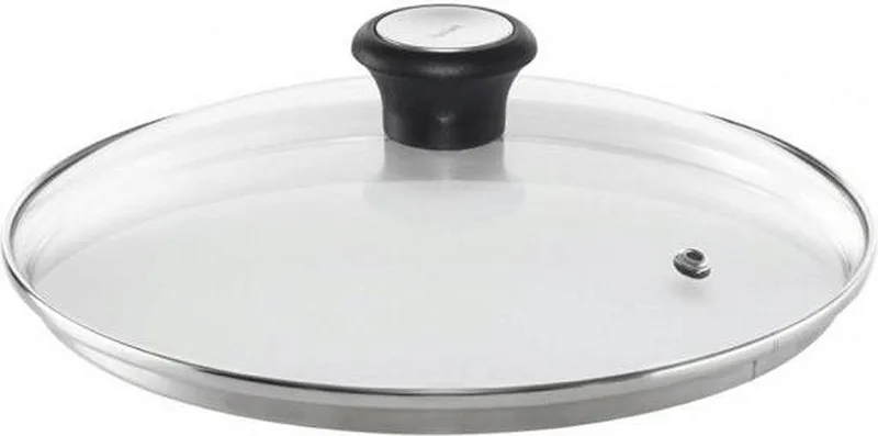 Glazen Deksel - Ø 30 cm - Met Stoomgaatje - Hittebestendig - Geschikt voor Koekenpannen de Tefal en Transparent – photo produit