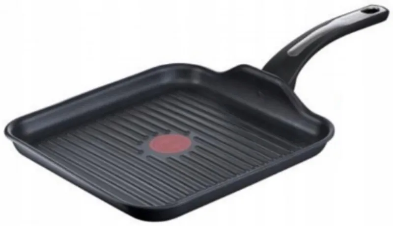 Grillpan Selection 26x26 cm - Titanium, Inductie von Tefal in Schwarz – Produktfoto