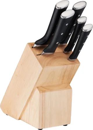 Ice Force K232S574 - Messenset - 5-delig - Inclusief Messenblok - Roestvrij Staal - Vaatwasserbestendig by Tefal in Black – product photo 1 of 5