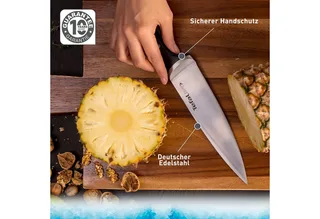 Ice Force Messenset - 3-delig - Vleesmes 20 cm - Santokumes 18 cm - Universeel Mes 11 cm van Tefal in Rvs – productfoto 3 van 4