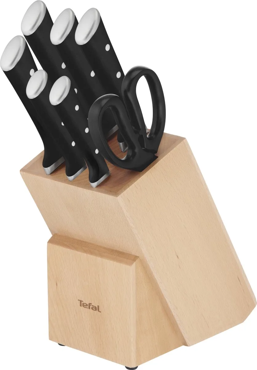 Ice Force Messenset - 7-delig - Incl. messenblok de Tefal en Rvs – photo produit