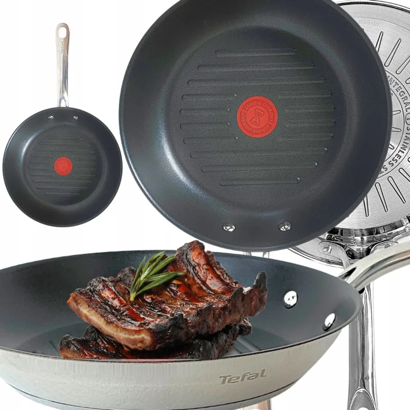 Infinite Grillpan 26 cm - Inductie & Oven Geschikt by Tefal in Black – product photo
