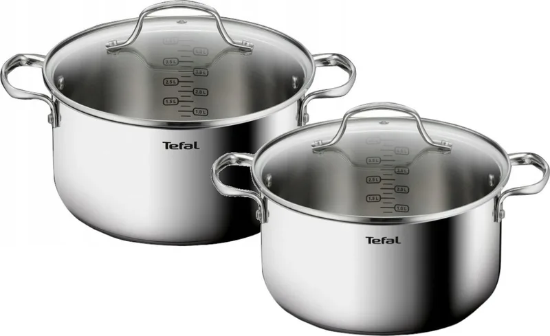 Infinite Pannenset 20/24 cm RVS - Geschikt voor Inductie by Tefal in Red – product photo