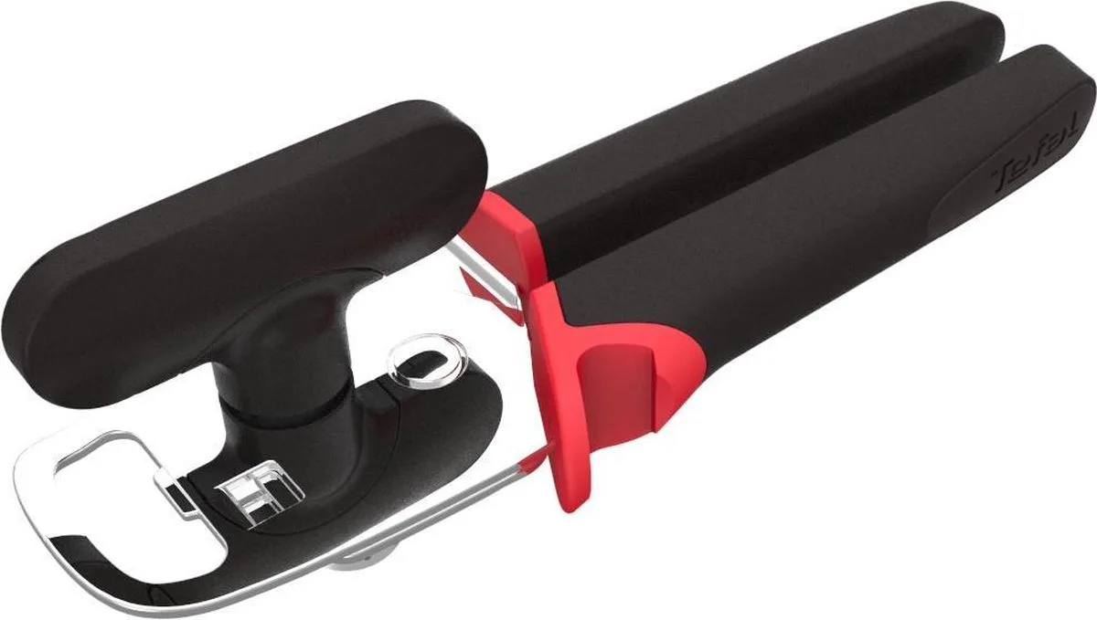 Ingenio - Blikopener - Ergonomisch - RVS - Compact Design van Tefal in Zwart – productfoto