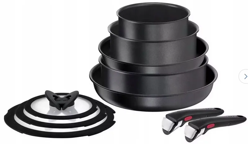 Ingenio Daily Chef Pannenset - 10 Delig - Inductie von Tefal in Mat zwart – Produktfoto