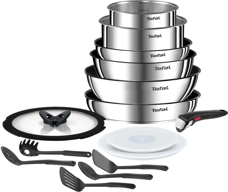Ingenio Emotion 15-delige pannenset - inductie de Tefal en Roestvrijstaal – photo produit