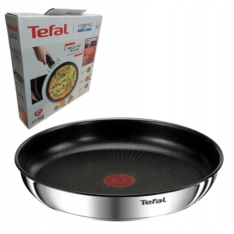Ingenio Emotion Koekenpan 24cm - Anti-aanbak, Inductie de Tefal en Argent – photo produit