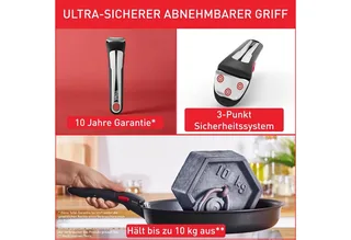 Ingenio Emotion ON Pannenset - 20-delig - Geschikt voor alle warmtebronnen - RVS - Pannenset Inductie - Stapelbaar de Tefal en Gris – photo produit 4 sur 5