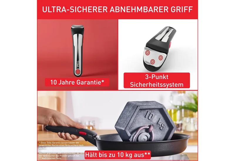 Ingenio Emotion ON Pannenset - 20-delig - Geschikt voor alle warmtebronnen - RVS - Pannenset Inductie - Stapelbaar de Tefal en Gris – photo produit 4 sur 5