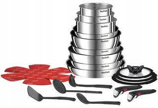 Ingenio Emotion Pannenset 22-delig - Inductie by Tefal in Silver – product photo 1 of 5