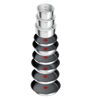 Ingenio Emotion Pannenset 22-delig - Inductie by Tefal in Silver – product photo 2 of 5