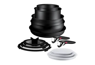 Ingenio Excellence Fusion - Pannenset - 14-delig - Inclusief Deksel - Handgrepen fra Tefal i Sort – produktbillede 2 af 5