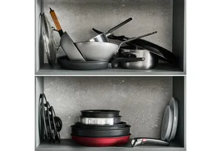 Ingenio Excellence Fusion - Pannenset - 14-delig - Inclusief Deksel - Handgrepen fra Tefal i Sort – produktbillede 4 af 5