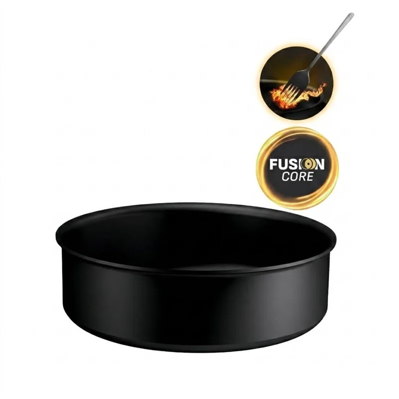 Ingenio Excellence+ steelpan 24cm, anti-aanbak, inductie de Tefal en Noir – photo produit