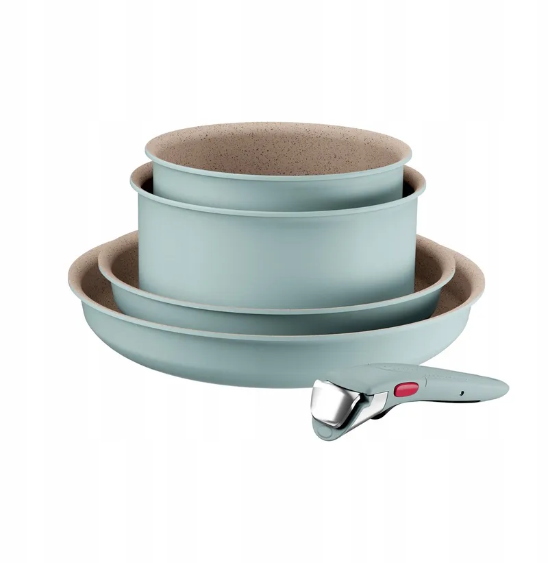 Ingenio Harmony 5-delige pannenset met afneembare greep, inductie by Tefal in Eucalyptus – product photo