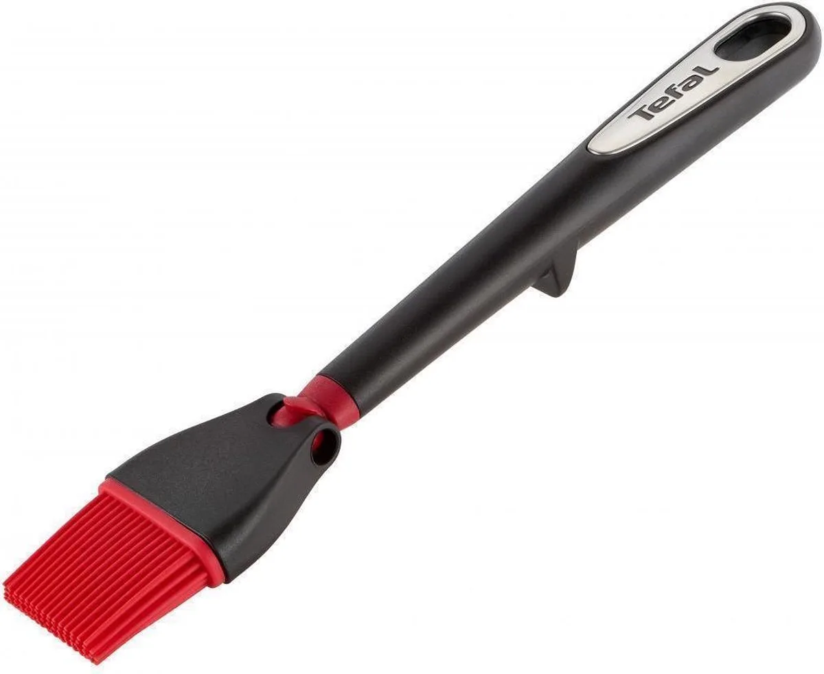 Ingenio K20724 - Siliconen Bakkwast - Hittebestendig - Voor Precies Bakken en Marineren van Tefal in Rood, Zwart – productfoto