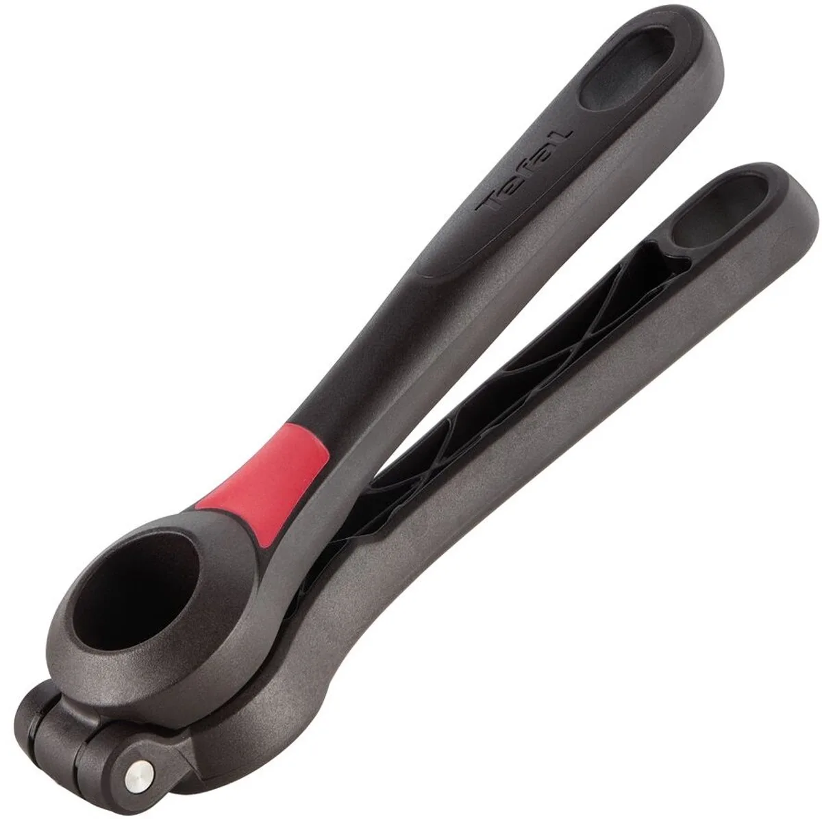 Ingenio - Knoflookpers - RVS - Ergonomisch - Vaatwasserbestendig von Tefal in Zwart & Rood – Produktfoto