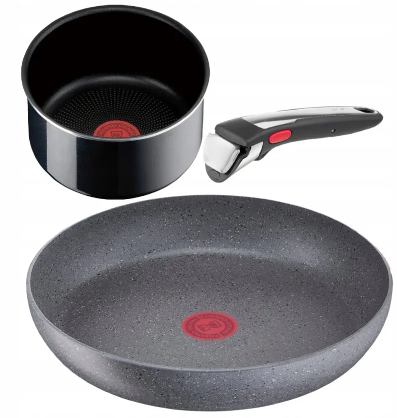 Ingenio Pannenset 26cm + Pan 16cm met Afneembaar Handvat by Tefal in Grey – product photo