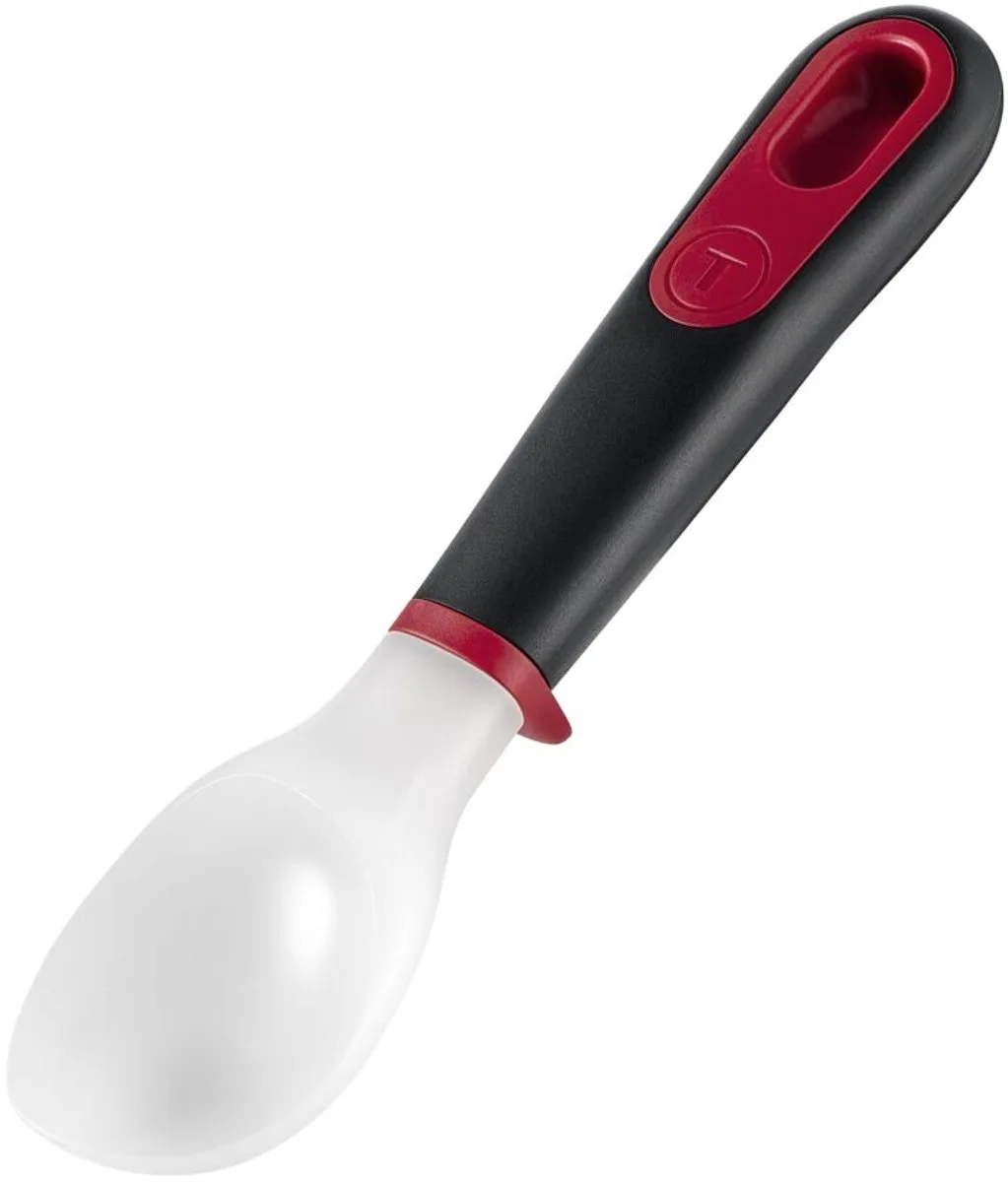 Ingenio Plus - Ijsschep - Ergonomisch - Robuust - Multifunctioneel van Tefal in Wit, Zwart & Rood – productfoto