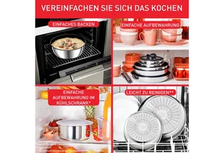Ingenio Preference - Pannenset - 3-delig - Inductie - Stapelbaar - Afneembare Handgreep - Ruimtebesparend by Tefal in Roestvrijstaal – product photo 3 of 4