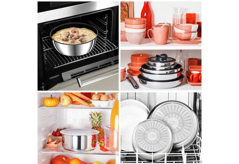 Ingenio Preference - Steelpan - Ø18 cm - Zonder handgreep von Tefal in Roestvrij staal – Produktfoto 4 von 4