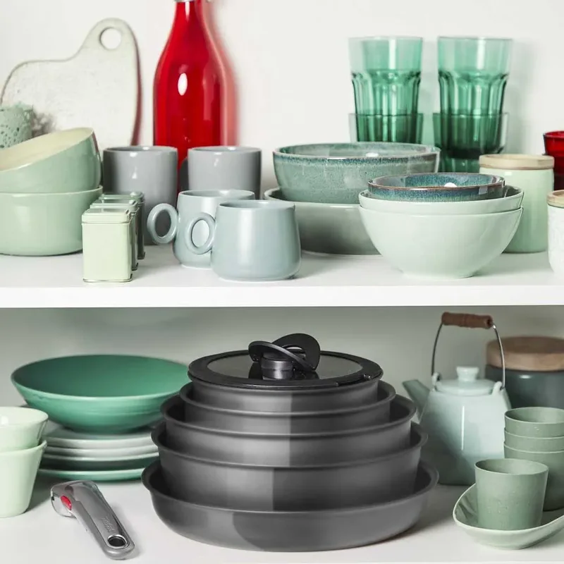 Ingenio Renew Kookpannenset 4-delig - Keramisch von Tefal in Grau – Produktfoto 6 von 6
