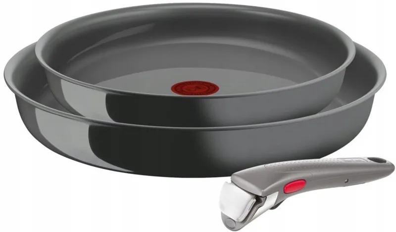 Ingenio Renew Pannenset Keramisch 24/28cm met Afneembare Greep by Tefal in Grey – product photo