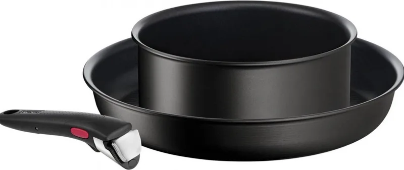 Ingenio Unlimited Pannenset - 28/20CM Met Handvat by Tefal in Black – product photo