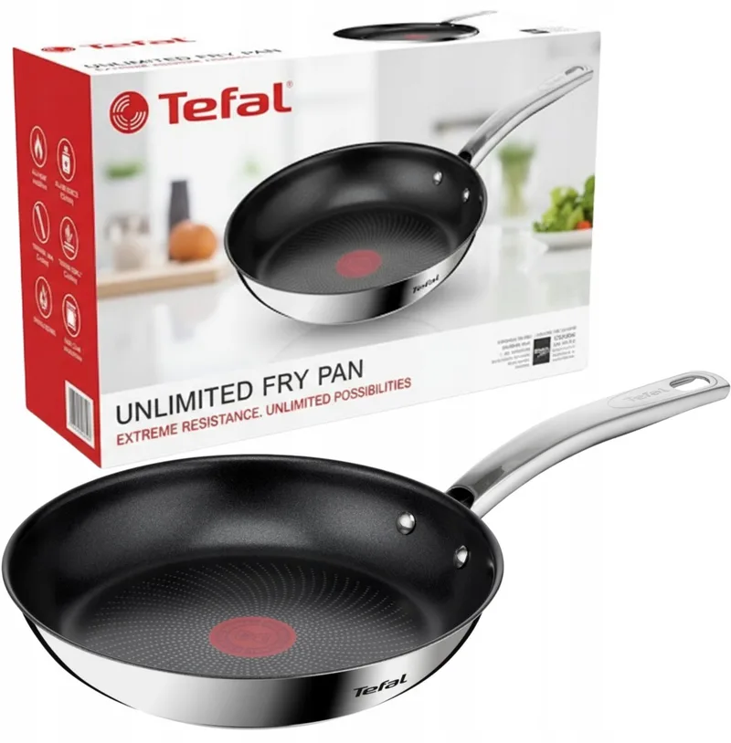 Intuition Koekenpan 24cm Inductie Titanium by Tefal in Silver – product photo