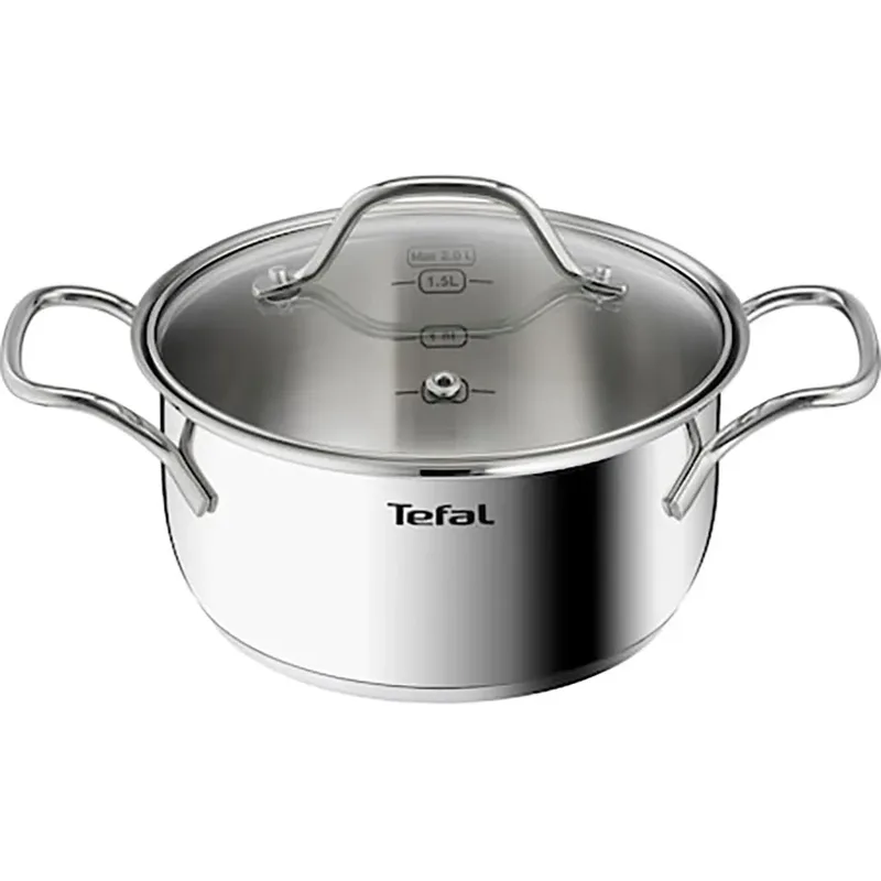 Intuition Pannenset 5-Pannen kookset - Steelpan Ø 16 cm, kookpan 18/20/24 cm, soeppan 22 cm by Tefal in Silver – product photo 2 of 5