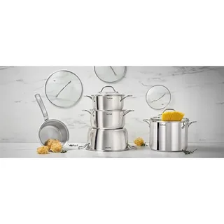 Intuition Pannenset 5-Pannen kookset - Steelpan Ø 16 cm, kookpan 18/20/24 cm, soeppan 22 cm by Tefal in Silver – product photo 5 of 5
