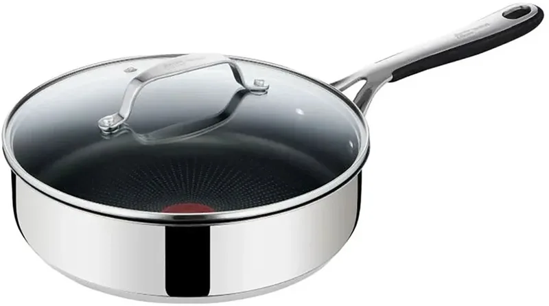 Jaime Oliver Koekenpan 25 Cm Zilver de Tefal en Stainless Steel, Noir – photo produit