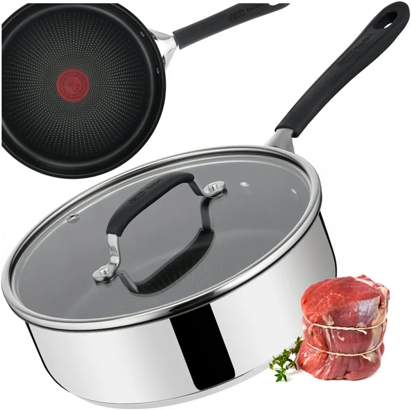 Jamie Oliver Diepe Koekenpan 24cm - Anti-aanbak, Inductie by Tefal in Silver – product photo