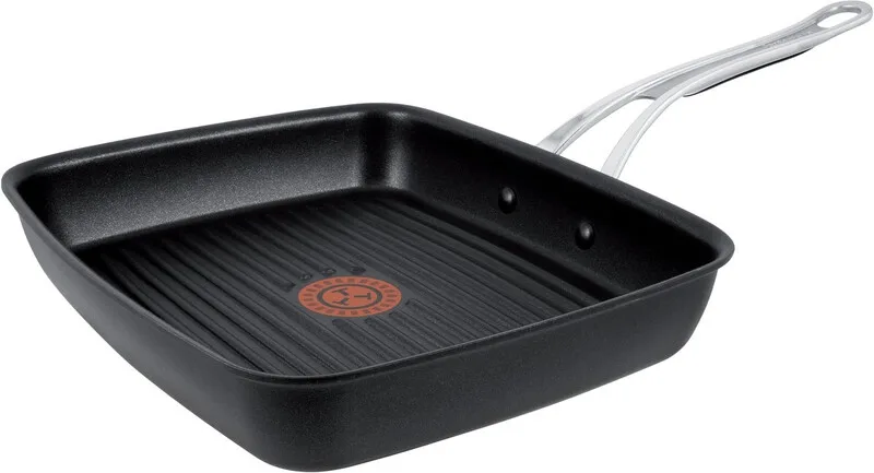 Jamie Oliver grillpan gietaluminium - 23 x 27 cm, zwart by Tefal – product photo