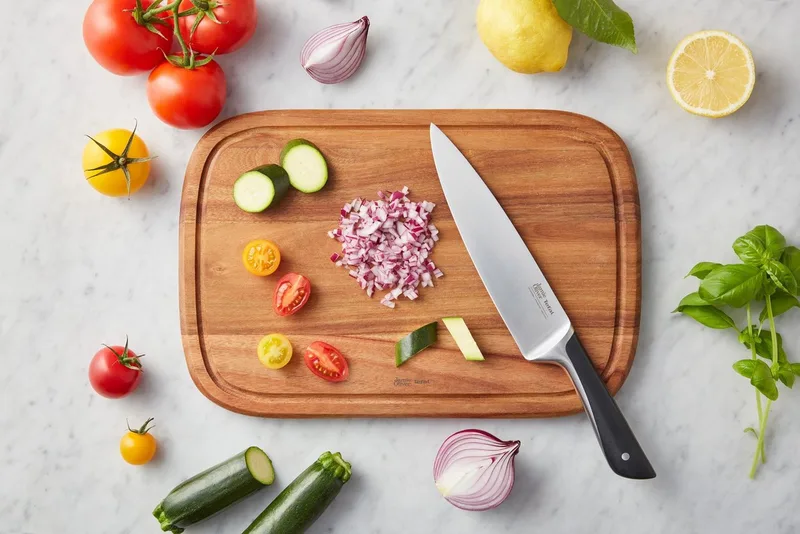Jamie Oliver Koksmes 20 cm - Mes - RVS - Duurzaam en Vlijmscherp Keukenmes de Tefal en Argent – photo produit 4 sur 5