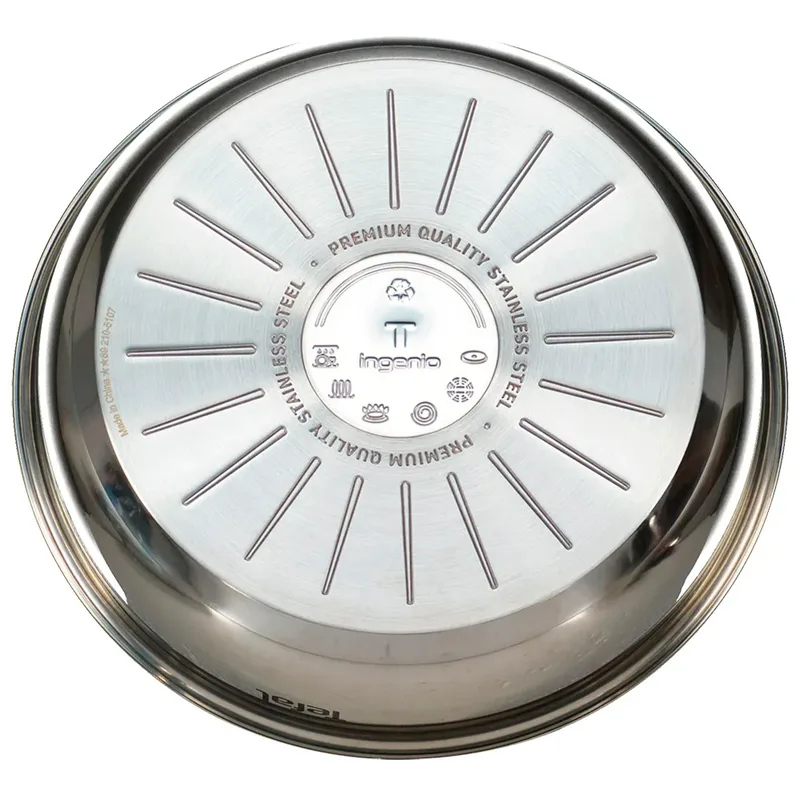 L8813s Ingenio Pannenset 22/26 Cm Zwart de Tefal en Inox – photo produit 3 sur 3