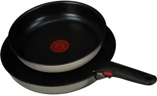 L8813s Ingenio Pannenset 22/26 Cm Zwart de Tefal en Inox – photo produit 1 sur 3