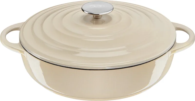 LOV - Lage Braadpan - 3.8L - Ø 28 cm - Geschikt voor Inductie - Keramische Coating fra Tefal i Beige – produktbillede