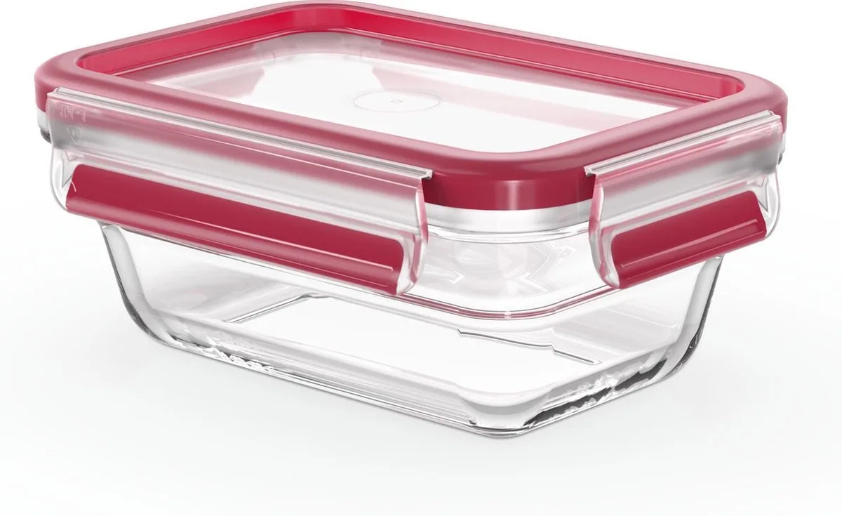 MasterSeal Glass - Vershouddoos - 0,45L - Glas - Luchtdicht van Tefal in Rood – productfoto